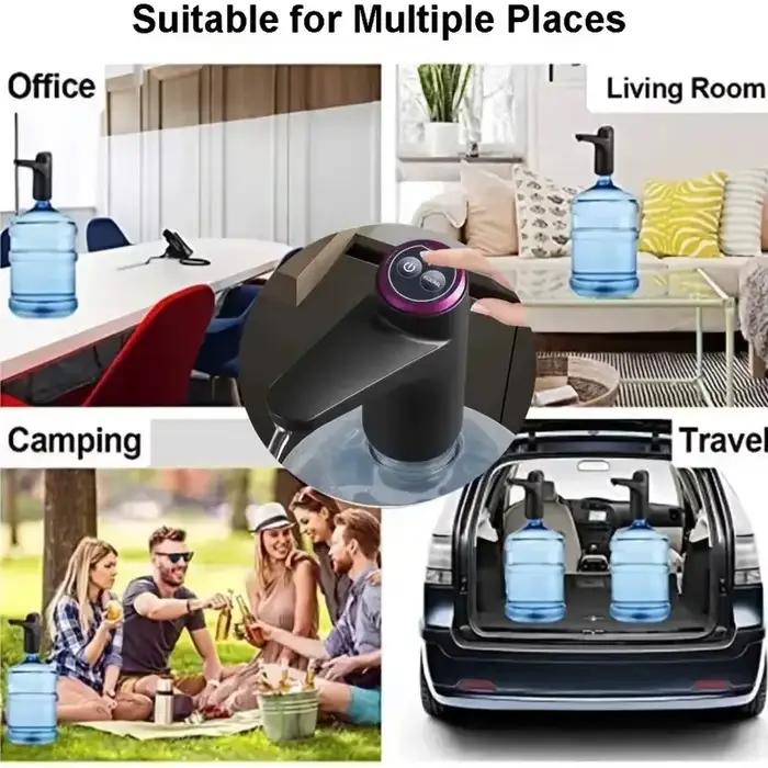 Distributeur d'eau Portable de 5 gallons avec chargement USB