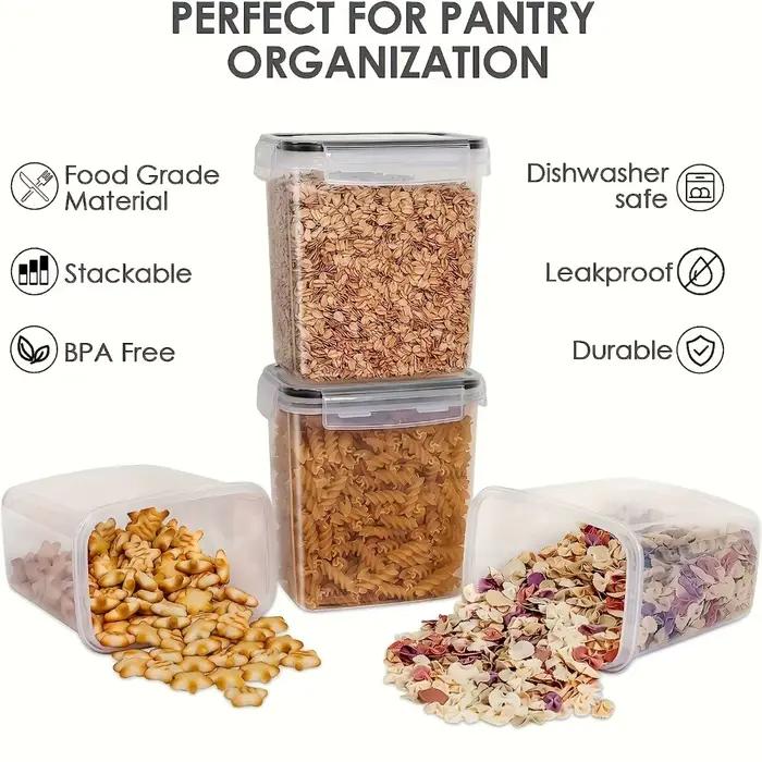 12 contenants alimentaires hermétiques sans BPA avec couvercles - Lavables au lave-vaisselle