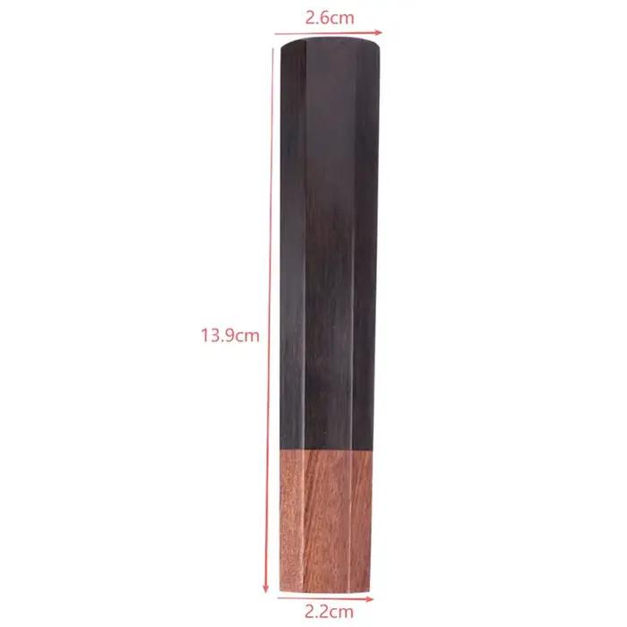 ▪ Manche de couteau de cuisine DIY en bois naturel écologique pour la fabrication de couteaux, accessoires de détails, manche octogonal