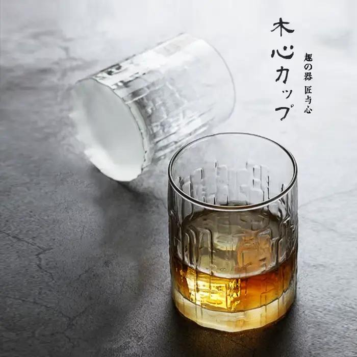 Verre à whisky japonais cristal sans plomb 925ml élégant pour accueil et occasions spéciales noir