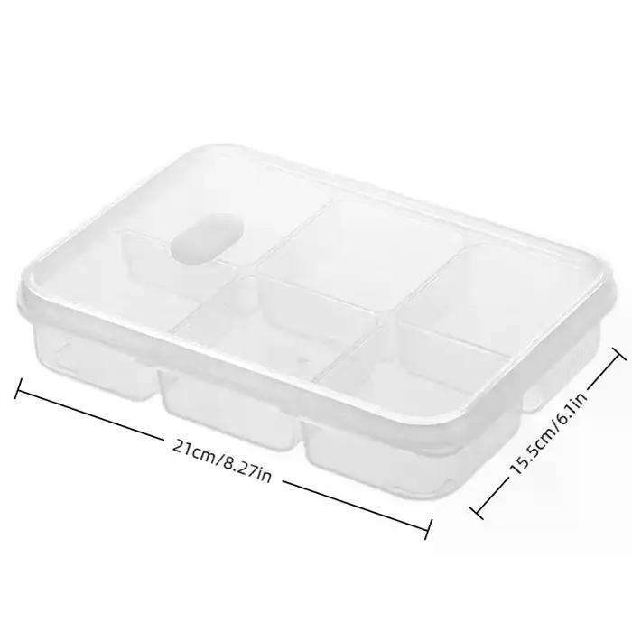 Conteneurs de conservation des aliments au réfrigérateur, adaptés à la viande et à d'autres aliments, récipients hermétiques de qualité alimentaire, 2/4/6 compartiments.