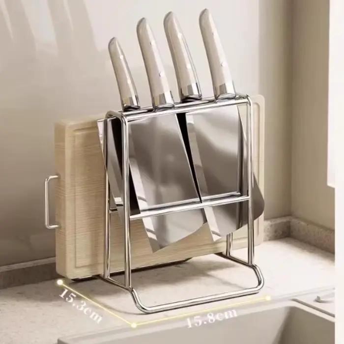 Support de couteaux de cuisine 1 pièce avec fente pour planche à découper