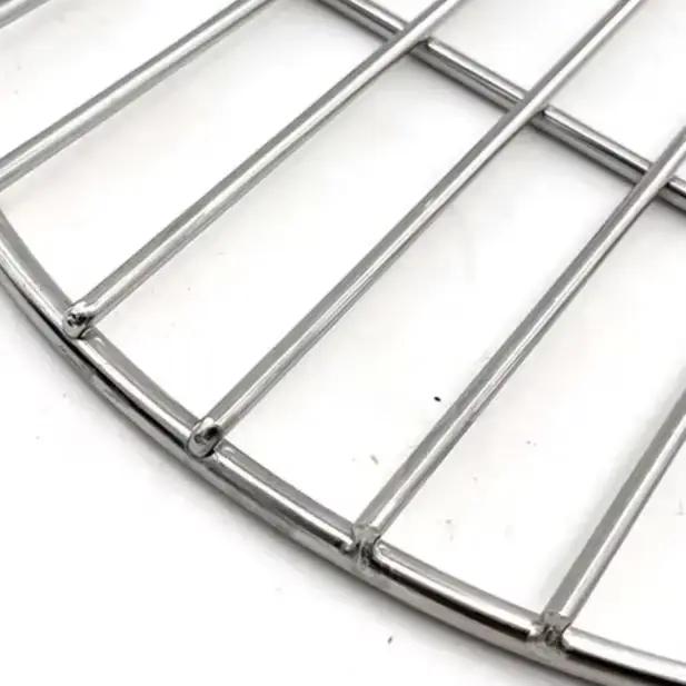 Grille de gril ronde en acier inoxydable avec poignée pour grilles Weber 7432 et 57 Cm Grille de gril ronde en acier inoxydable avec poignée