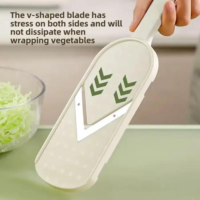 Râpe à légumes multifonctionnelle pour le découpage et le hachage de divers ingrédients – Ustensile de cuisine polyvalent