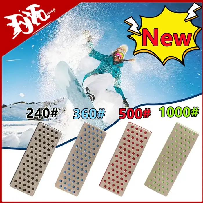 Pierre à aiguiser diamant 4 styles pour bords de Ski, affûteur de couteaux professionnel, grain 240 360 500 1000, accessoires de Ski en plein air