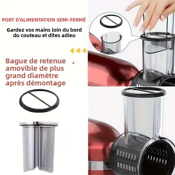 Râpe/Trancheuse KitchenAid : Accessoire à 5 lames en acier inoxydable pour le fromage