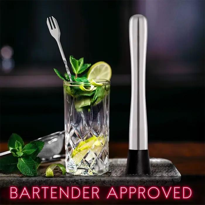 2 pièces Muddler pour Cocktails en acier inoxydable