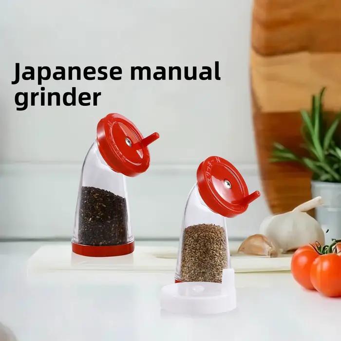 Broyeur de graines de sésame, distributeur de graines de sésame de 75ml, outil de broyage de graines de cuisine multifonctionnel, moulin à sésame manuel pour la cuisine