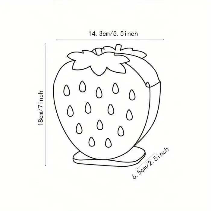 Porte-ustensiles de cuisine en forme de fraise
