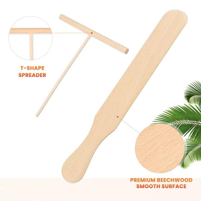 Crêpière outil épandeur et spatule Kit casserole cuisson Tortilla ustensiles pour crêpes râteau cuisine
