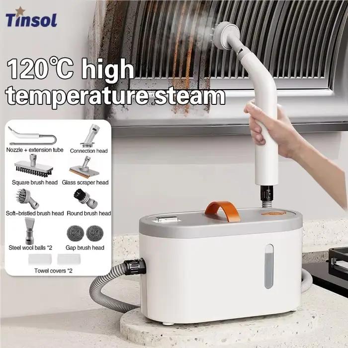 TINSOL nouveau nettoyeur à vapeur portatif haute température nettoyeur de hotte de cuisine pour le nettoyage en profondeur et le désinfection nettoyeur à vapeur électrique