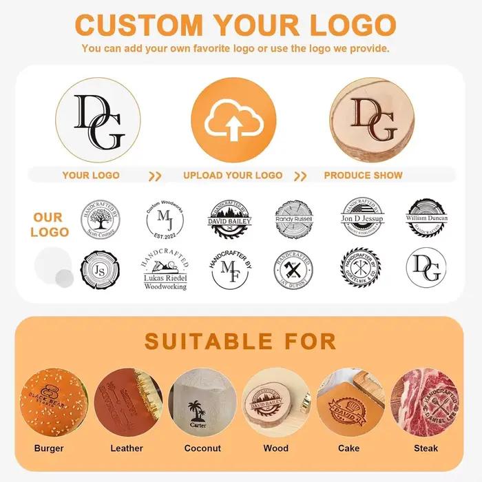 M8 Fer à marquer personnalisé pour aliments