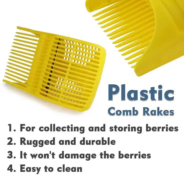 PUNICE-Peigne en plastique portable pour la collecte de baies et de myrtilles, pelle de cueillette, ramasseur de pommes de terre et de baies, pelle de récolte de verger, déterminer