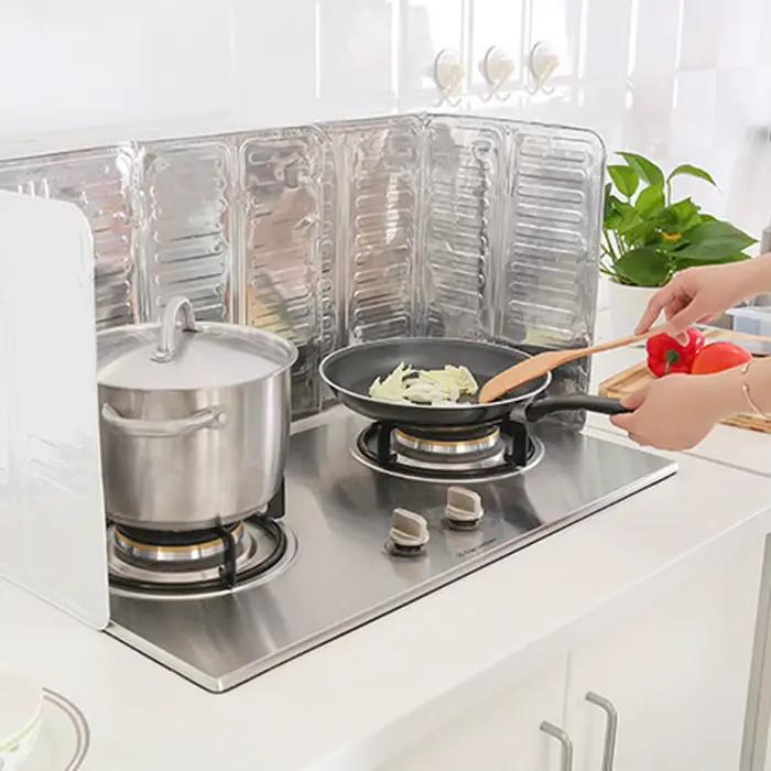 Plaque de protection anti-éclaboussures en aluminium pour cuisinière à gaz, légère, isolante thermiquement, facile à utiliser pour les gadgets de cuisine