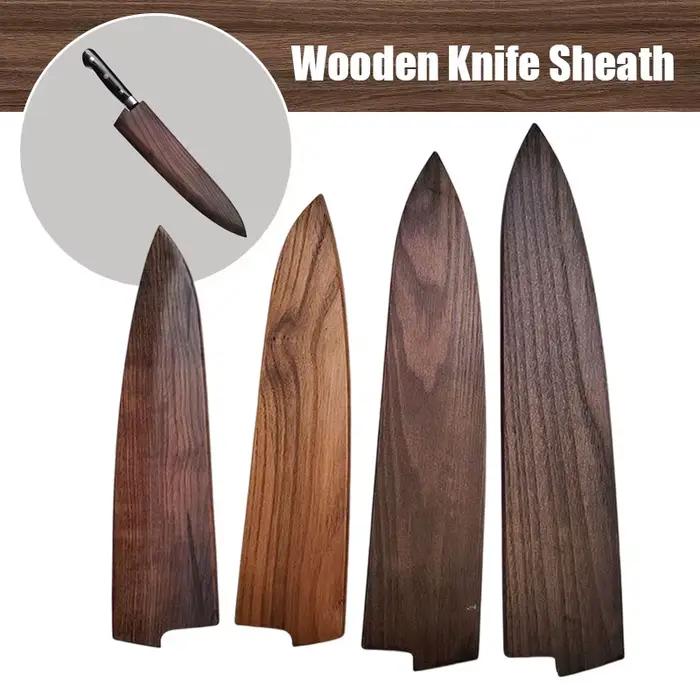 Fourreau de Couteau de Poche Multifonction en Bois de Style Japonais