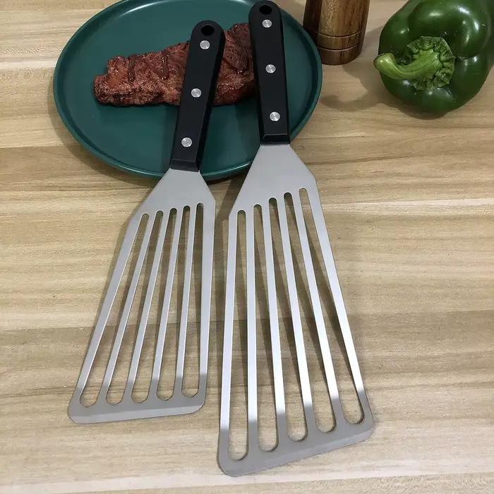 Spatule à poisson et retourneur de Steak en acier inoxydable