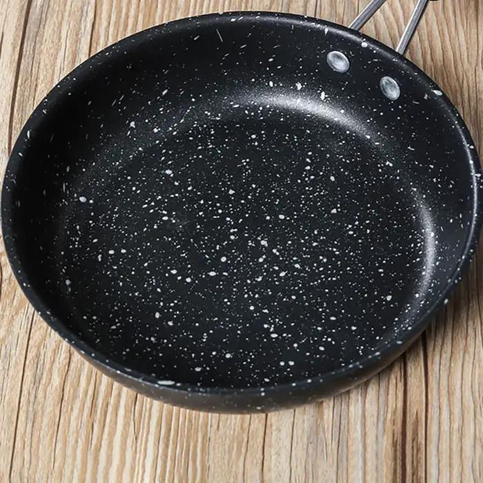 Poêle à frire antiarina, mini optique, poêle plate à steak noire, adaptée à la cuisson des aliments frits, ustensiles de cuisine sauté, 1PC