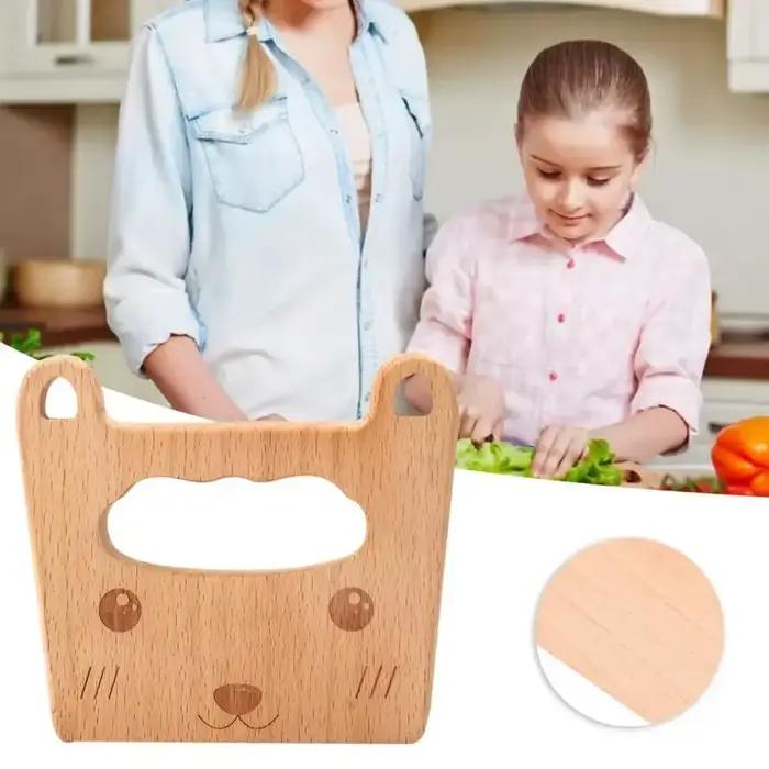 Couteau Montessori en bois pour enfants