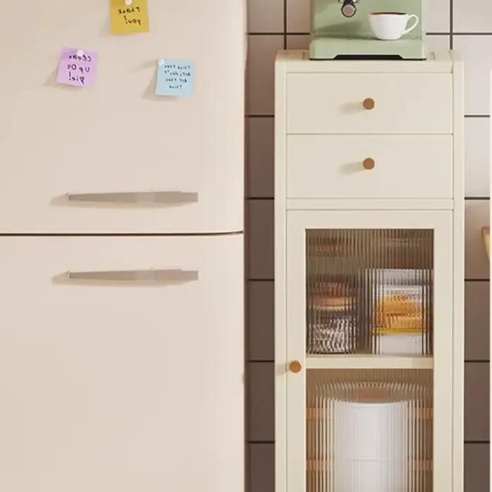 Armoire latérale de cuisine murale compacte, support de rangement pour Machine à café, petit placard pour l'organisation peu encombrante