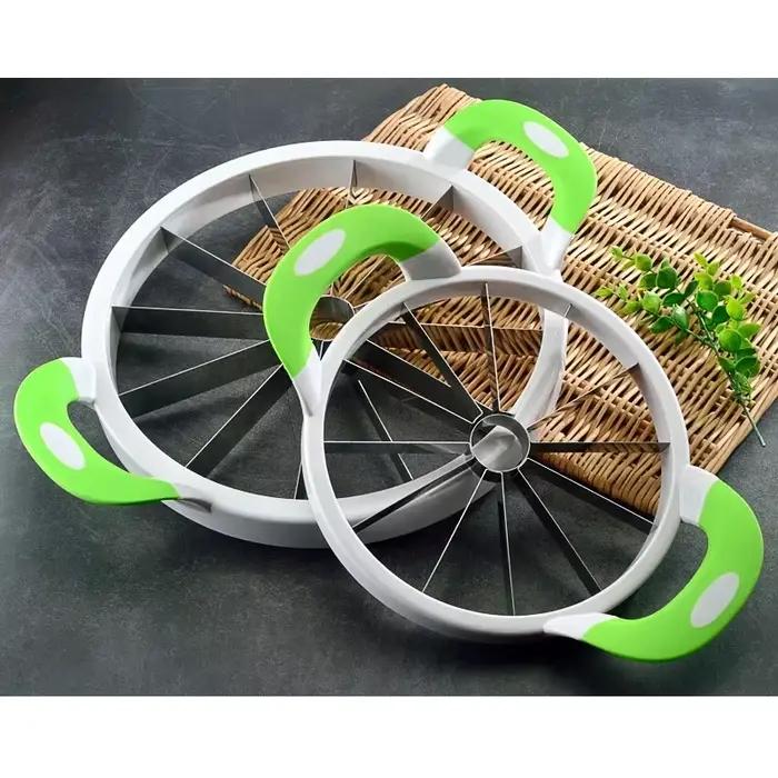 Trancheuse Creative Melon Cutter en acier inoxydable pour fruits coupe melon pastèque et autres fruits pour occasions spéciales et quotidienne