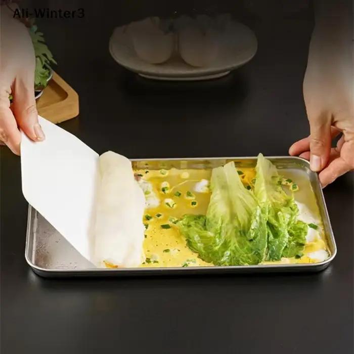Plateau Rectangulaire en Acier Inoxydable Multifonctionnel Pour Cuisine et Buffet Occasions Spéciales
