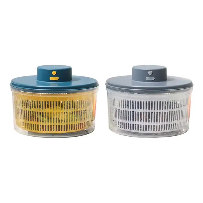 Essoreuse à salade rechargeable facile à utiliser pour fruits et légumes