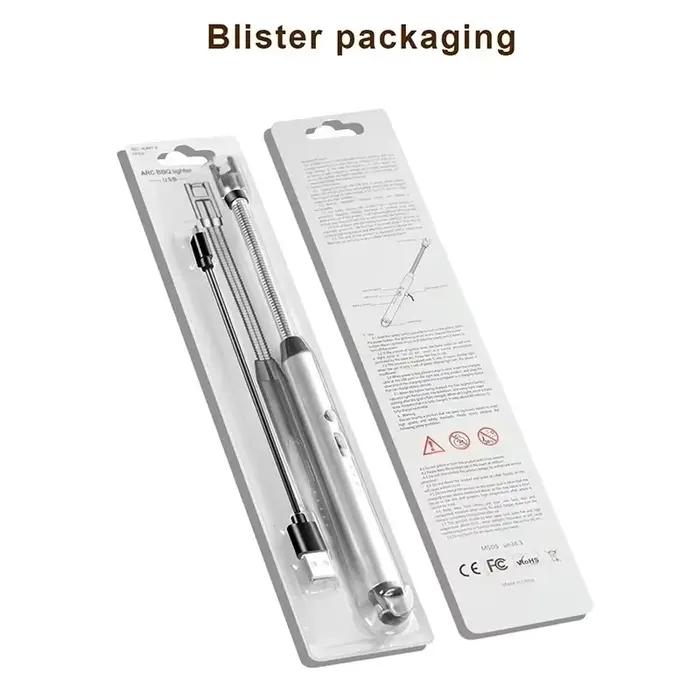 Briquet Plasma Électrique Sans Flamme Rechargeable par USB, Bougie, BBQ, Cuisinière à Gaz, Pistolet de Ville, pour Camping, Cuisine