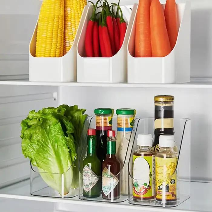 Boîtes de rangement pour réfrigérateur, boîtes de tri de nourriture pour réfrigérateur, boîte de rangement transparente pour épices, organisateur de rangement pour réfrigérateur de cuisine