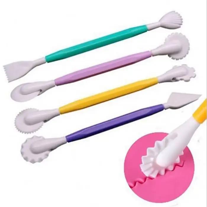 Outils de modélisation de décoration de gâteau Fondant, 8 motifs, stylo de décoration florale, coupe-pâtisserie, moules artisanaux de cuisson, bricolage, 4 pièces/ensemble