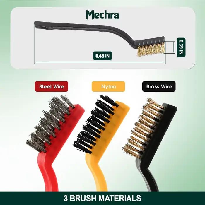 Brosses de nettoyage pour cuisinière à gaz en plastique avec tête de brosse en laiton acier inoxydable et nylon pour nettoyage facile et durable de la cuisine et des appareils électroménagers