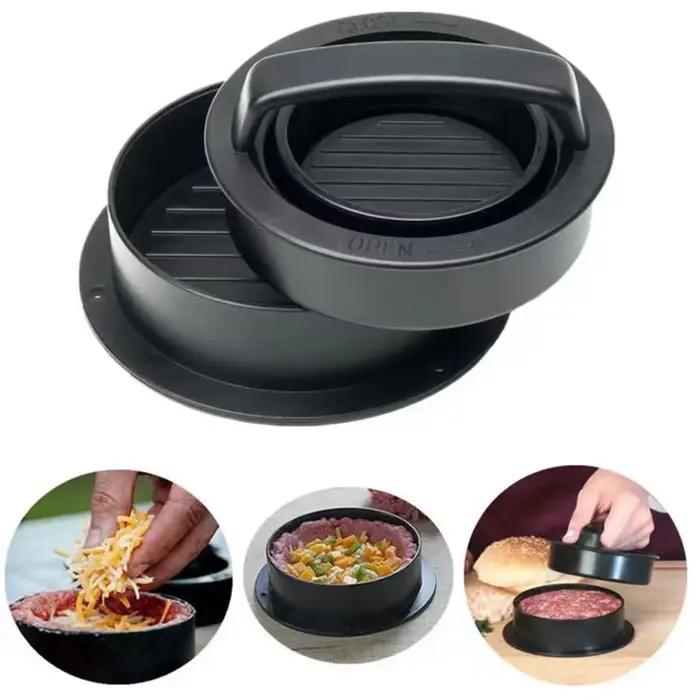 Presse à viande pour Hamburger, forme ronde, antiadhésive, farcie, Patties, gril de boeuf, presse à tarte, moule, accessoires de cuisine