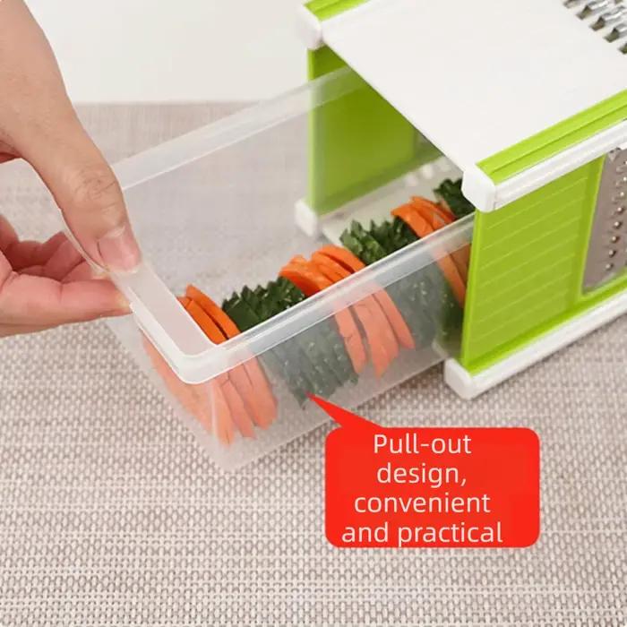 Hachoir à légumes portable 5 en 1 manuel avec récipient