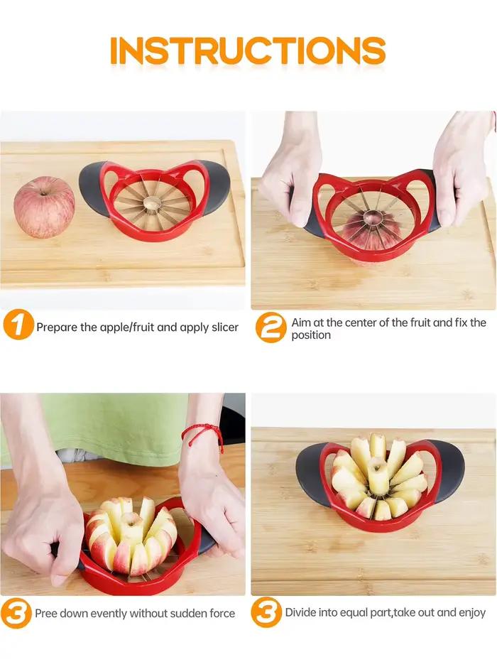 Coupe-pomme en acier inoxydable