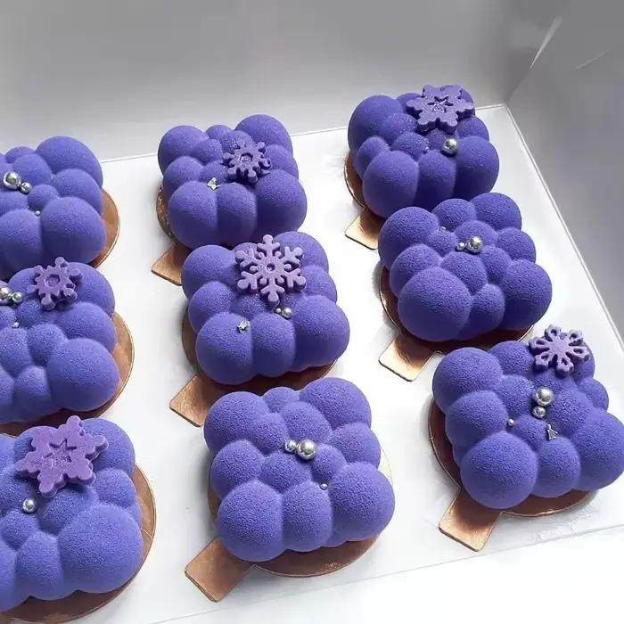 Moule à gâteau en silicone pour la cuisson de desserts français bricolage outil de cuisson de Noël décoration de mousse au chocolat de manière spectaculaire créativité occasion spéciale