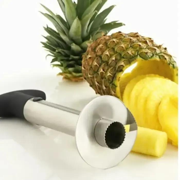 1 pièce Éplucheur et trancheur d'ananas en acier inoxydable