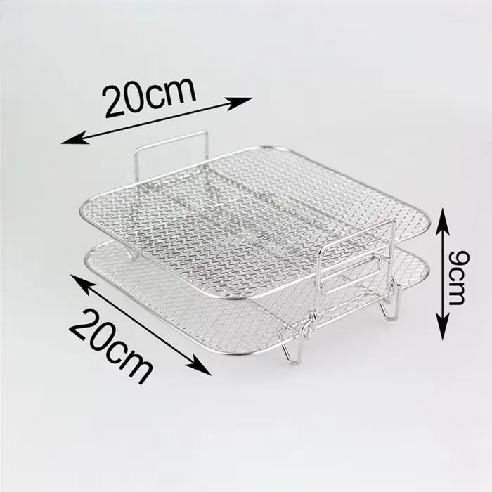 Grille de four à air chaud en acier inoxydable 304 pour cuisson saine et multifonctionnelle à offrir pour occasions familiales et spéciales