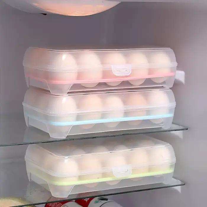 Boîte de rangement d'œufs à 15 grilles