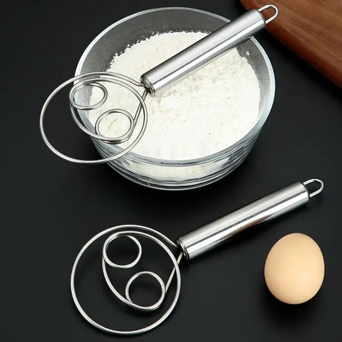 Fouet à pâte mélangeur à pain en acier inoxydable gâteau pâtisserie farines mélangeurs