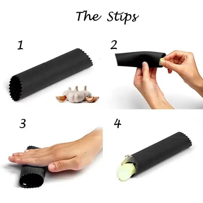 Tube à dénuder l'ail, éplucheur d'ail en Silicone