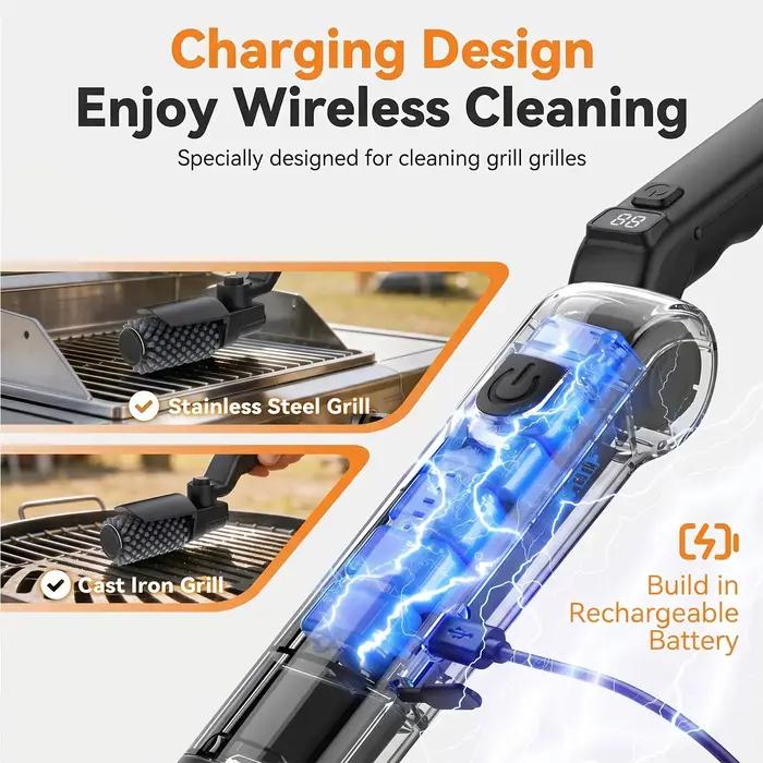 Brosse de nettoyage électrique pour barbecue
