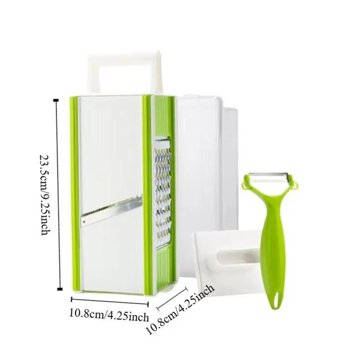 Hachoir à légumes portable 5 en 1 manuel avec récipient