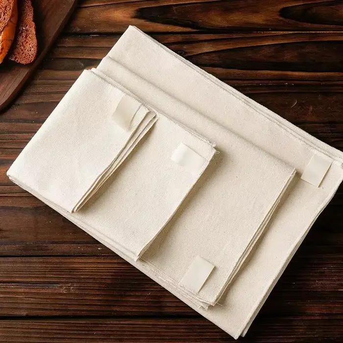 Lot de 2 Toiles de Fermentation en Lin pour Pains et Pâtes