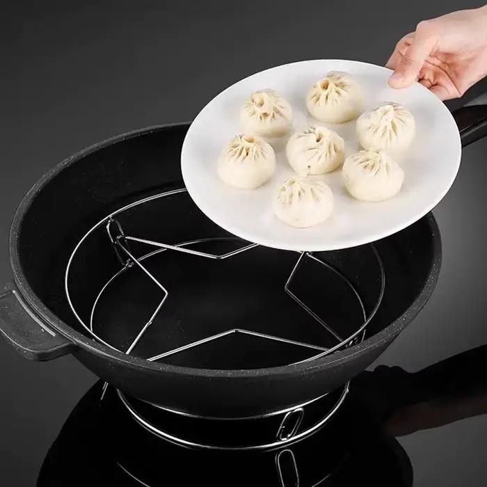 Support de rangement en acier inoxydable pour casseroles