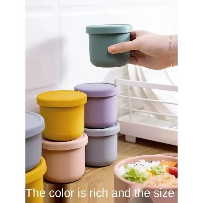 Boîte de conservation en silicone avec couvercle