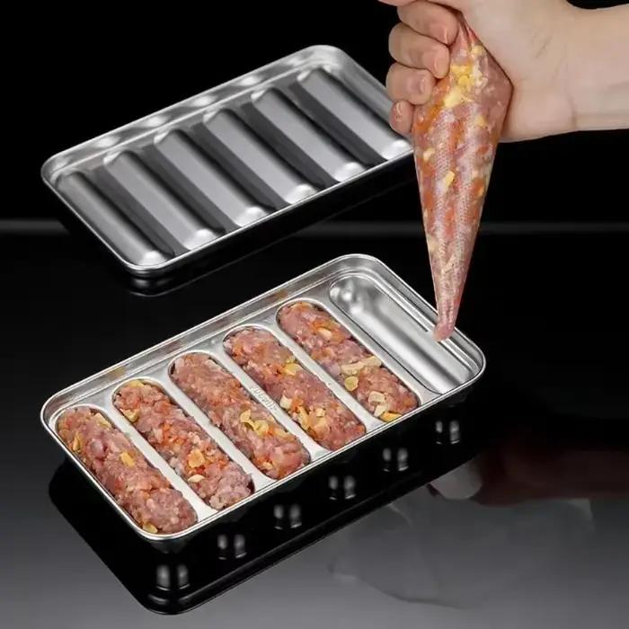 Moule à saucisses domestique en acier inoxydable pour la cuisson à la vapeur de gâteaux