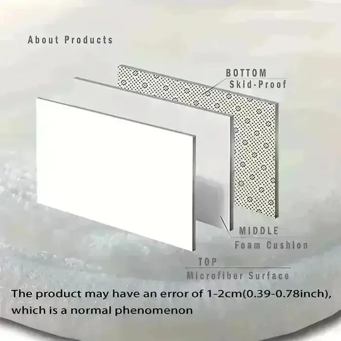 Paillasson imperméable antidérapant avec impression pavé