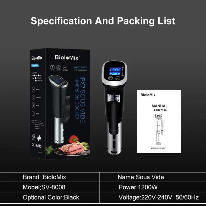 Cuiseur Sous-Vide étanche IPX7