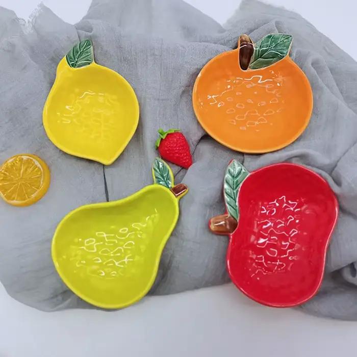 Pio d'assaisonnement en céramique en forme de fruit