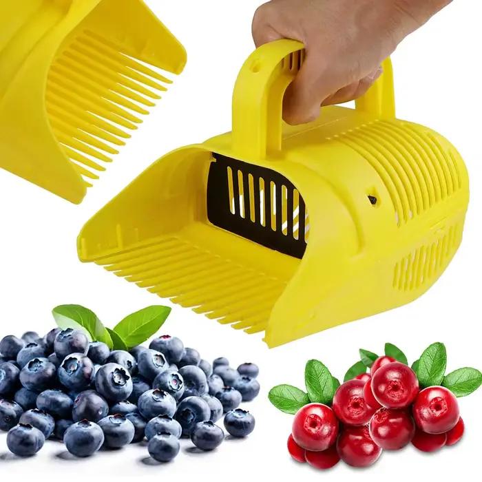 PUNICE-Peigne en plastique portable pour la collecte de baies et de myrtilles, pelle de cueillette, ramasseur de pommes de terre et de baies, pelle de récolte de verger, déterminer