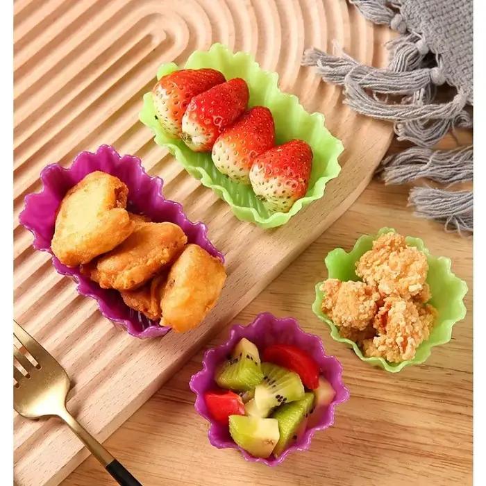 Feuille de cuisson en silicone en forme de cuir chevelu pour dessert Bento Cup